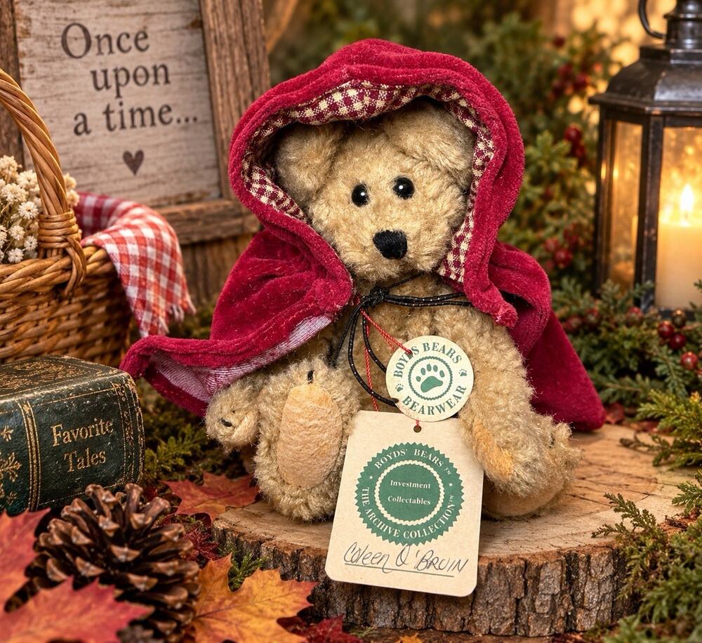 Boyds Bears Colleen O’Bruin 6” Red Hood Archive Collection VTG w Tags